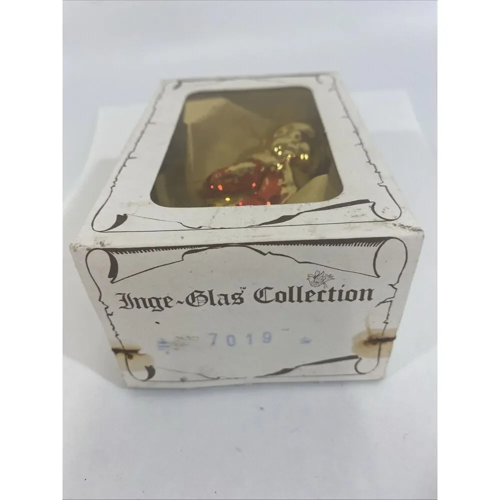 Vintage Inge-Glas‎ Christmas Ornament Genie W/ Original Box